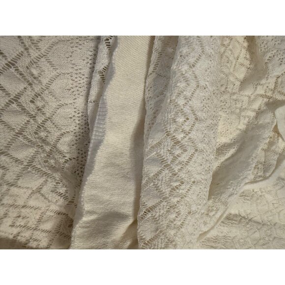 Stradivarius Intricate Knit Maxi Dress lined S adjustable straps coquette beach - Picture 11 of 15